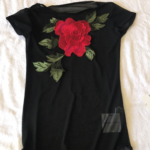 Ruby floral black mesh bodysuit brand new - Picture 5 of 6